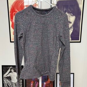 Lululemon Runderful Neon Tweed/ Battleship Electric Coral